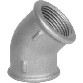 Angle bracket 45 &deg; with cylindrical female thread