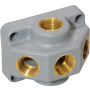 Passage distributor diaphragm polyamide design with three outlets