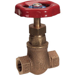 2/2-way shut-off valve red bronze design with female G-thread