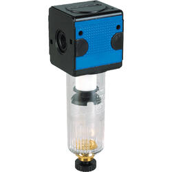 Compressed air filter series Bloc 1 with manual/semi-automatic condensate drain