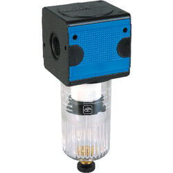 Compressed air filter series Bloc 3 with manual/semi-automatic condensate drain