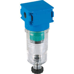 Compressed air fine filter series Bloc 0 with manual/semi-automatic condensate drain