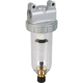 Compressed air filter series Standard 1 with manual/semi-automatic condensate drain