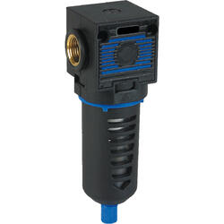 Compressed air filter series EcoBloc 2PLUS with manual/semi-automatic condensate drain