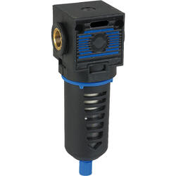 Compressed air fine filter series EcoBloc 2 with manual/semi-automatic condensate drain