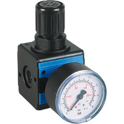 Pressure regulator series Bloc 1 with pressure gauge