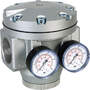 Pressure regulator series Standard 8 pneumatically remote controlled with pressure gauge