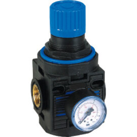 Pressure regulator series EcoBloc 3 with pressure gauge