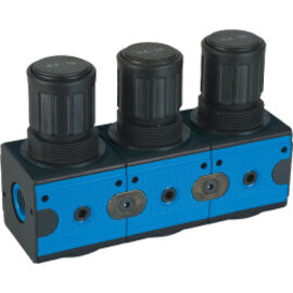 Special pressure regulator series Bloc 3 with pressure supply on both sides