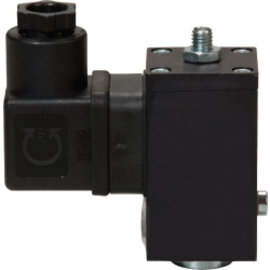 Mechanical pressure switch type 1480 aluminium design with coupling socket, changeover switch