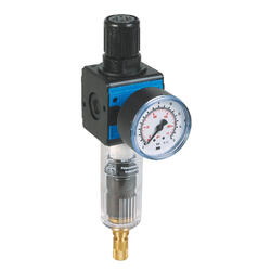 Filter regulator series Bloc 1 with automatic condensate drain and pressure gauge