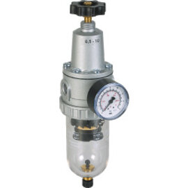 Filterregler Baureihe Standard 2 mit manuellem/halbautomatischem Kondensatablass und Manometer