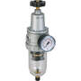 Filter regulator series Standard 2 with manual/semi-automatic condensate drain and pressure gauge