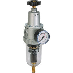 Filter regulator series Standard 2 with automatic condensate drain and pressure gauge