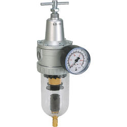 Filter regulator series Standard 3 with automatic condensate drain and pressure gauge