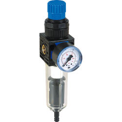 Filter regulator series EcoBloc 0 with automatic condensate drain and pressure gauge