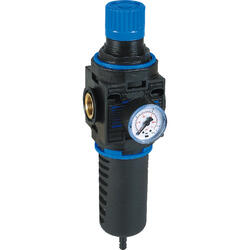 Filter regulator series EcoBloc 3 with automatic condensate drain and pressure gauge