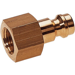 Terminal plug brass design with female thread for coupling sockets nominal size 5