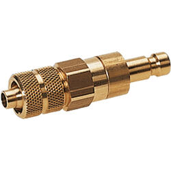 Lock sleeve brass design with quick connector connection for coupling sockets nominal size 2,7