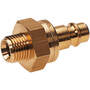 Lock nipple brass design with male thread for coupling sockets nominal size 7,2