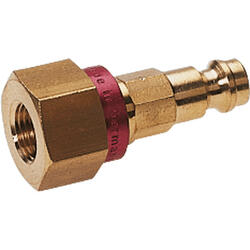 Terminal plug with female thread for unmistakable quick coupling sockets nominal size 5