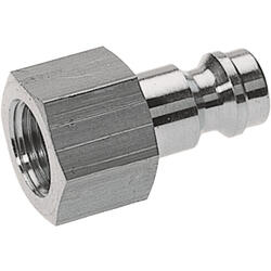 Terminal plug stainless steel design with female thread for coupling sockets nominal size 5