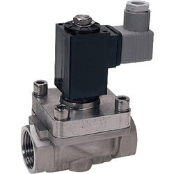 2/2-way solenoid valve stainless steel in NC-design, force-controlled
