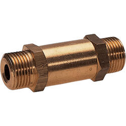 Non-return valve straight-way typee brass design with male thread