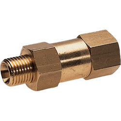 Non-reture valve straight-way typee brass design with male/female thread