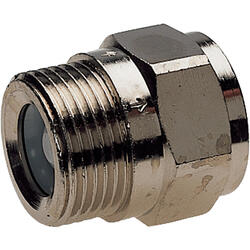 Non-return valve with low friction loss brass design with female/male thread