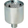Multi-chamber silencer steel and polyester felt design with cylindrical male thread