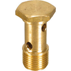 Female screw brass design for elbow- and T-quick connector-ring pieces