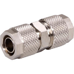Straight quick connector brass design nickel-plated
