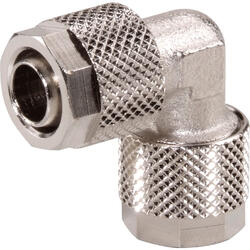 Elbow quick connector brass design nickel-plated
