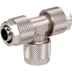 T-quick connector brass design nickel-plated