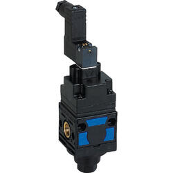 3/2-way poppet valve electrically actuated with Microsol-control port for series EcoBloc 0