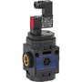 3/2-way poppet valve electrically actuated with Microsol-control port for series EcoBloc 2