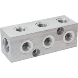 9-fold block distributor aluminium design