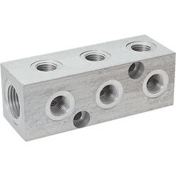 9-fold block distributor aluminium design