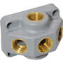 Passage distributor diaphragm polyamide design with three outlets