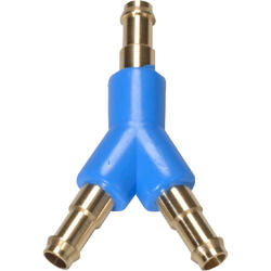 Y-terminal plug-connection brass design and polymer material