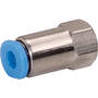 Straight push-in fitting M-Push 110 brass design nickel-plated with female thread