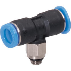 T-push-in fitting M-Push 110 PBT design with male thread, swivelling