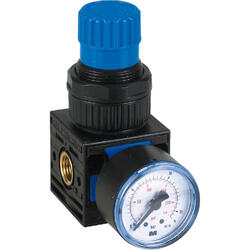 Pressure regulator series EcoBloc 0 with pressure gauge