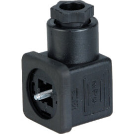 Connector socket DIN 43650 in A design according to ISO 4400 with formed gasket