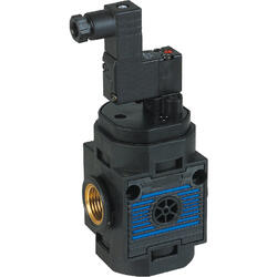 3/2-way poppet valve electrically actuated Microsol-control port for series EcoBloc 2PLUS