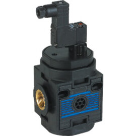 3/2-way poppet valve electrically actuated with Microsol-control port for series EcoBloc 3