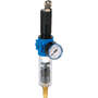 Filter regulator series Bloc 0 lockable with automatic condensate drain and pressure gauge