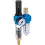 2-part service unit series Bloc 0 lockable with automatic condensate drain and pressure gauge