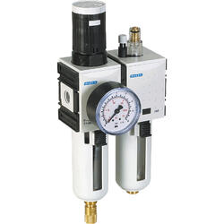 2-part service unit series ProBloc 1 with automatic condensate drain and pressure gauge